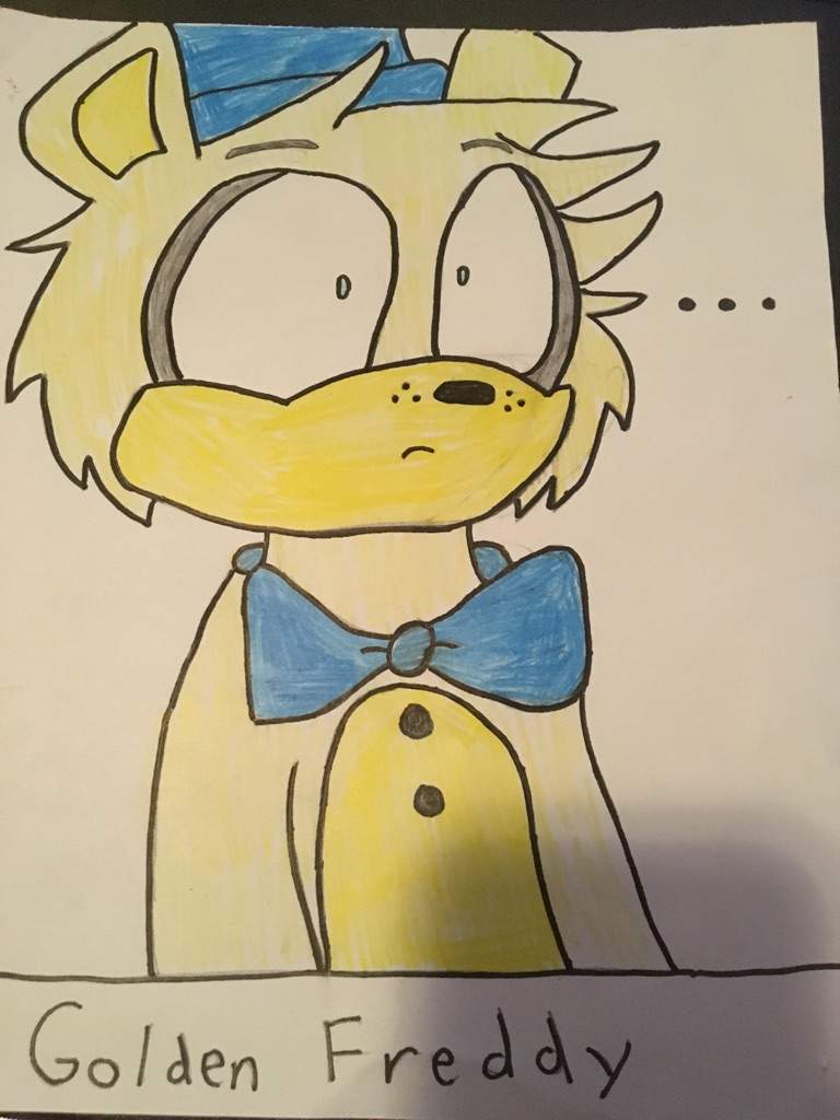 768x1024 Golden Freddy Drawing Five Nights At Freddy's Amino - Golden Freddy Drawing