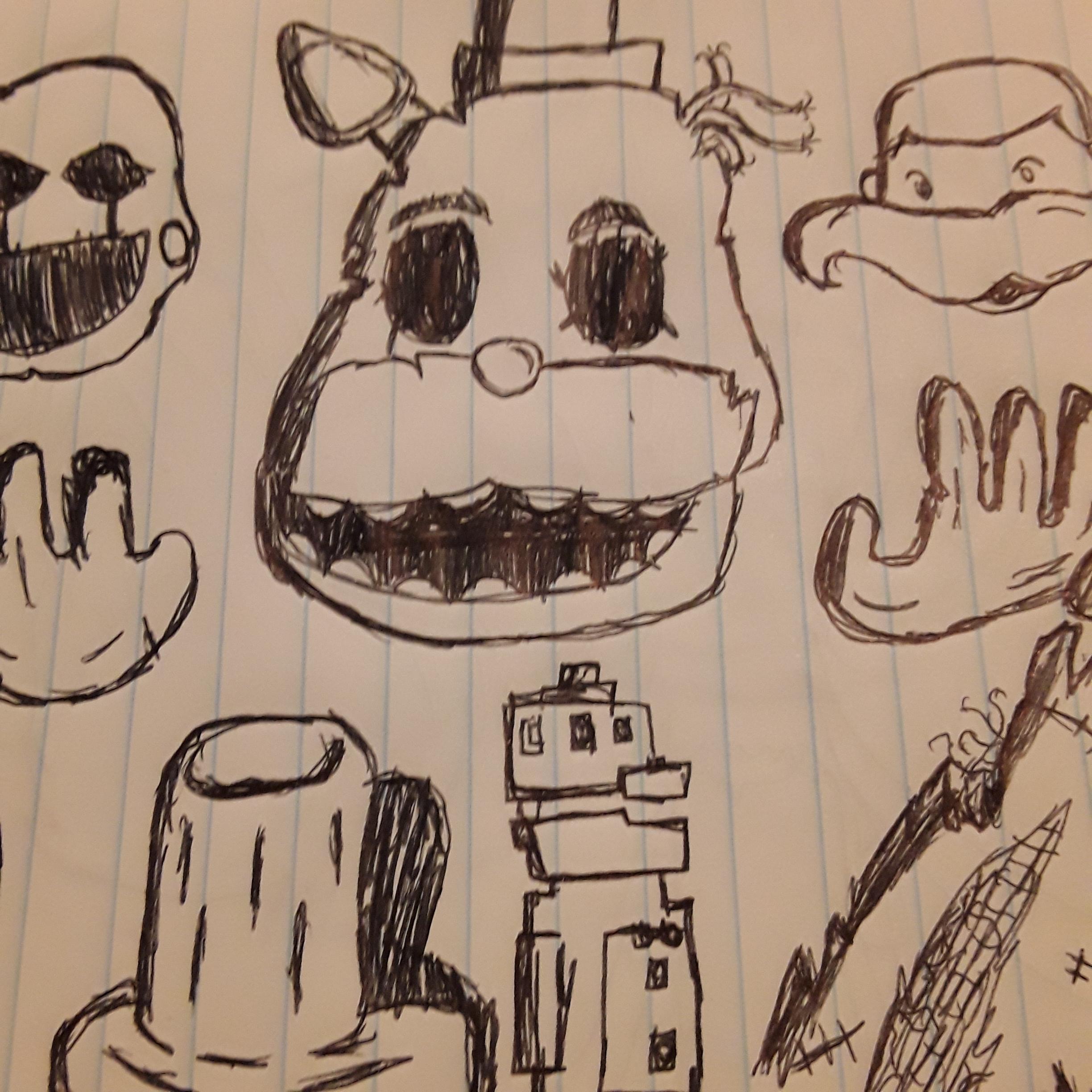 2448x2448 Just A Drawing Of Golden Freddy - Golden Freddy Drawing
