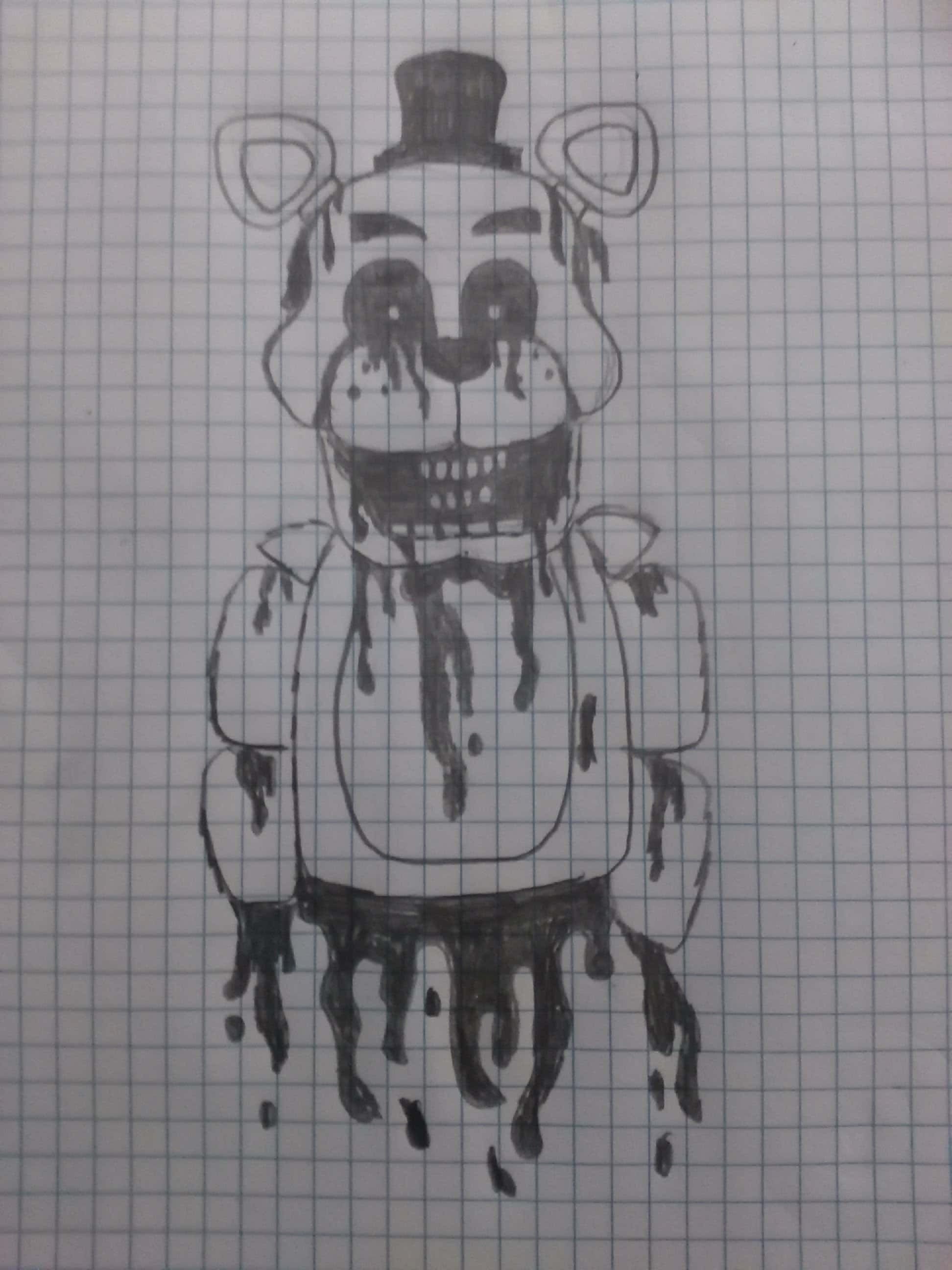 1944x2592 You Did This To Us - Golden Freddy Drawing