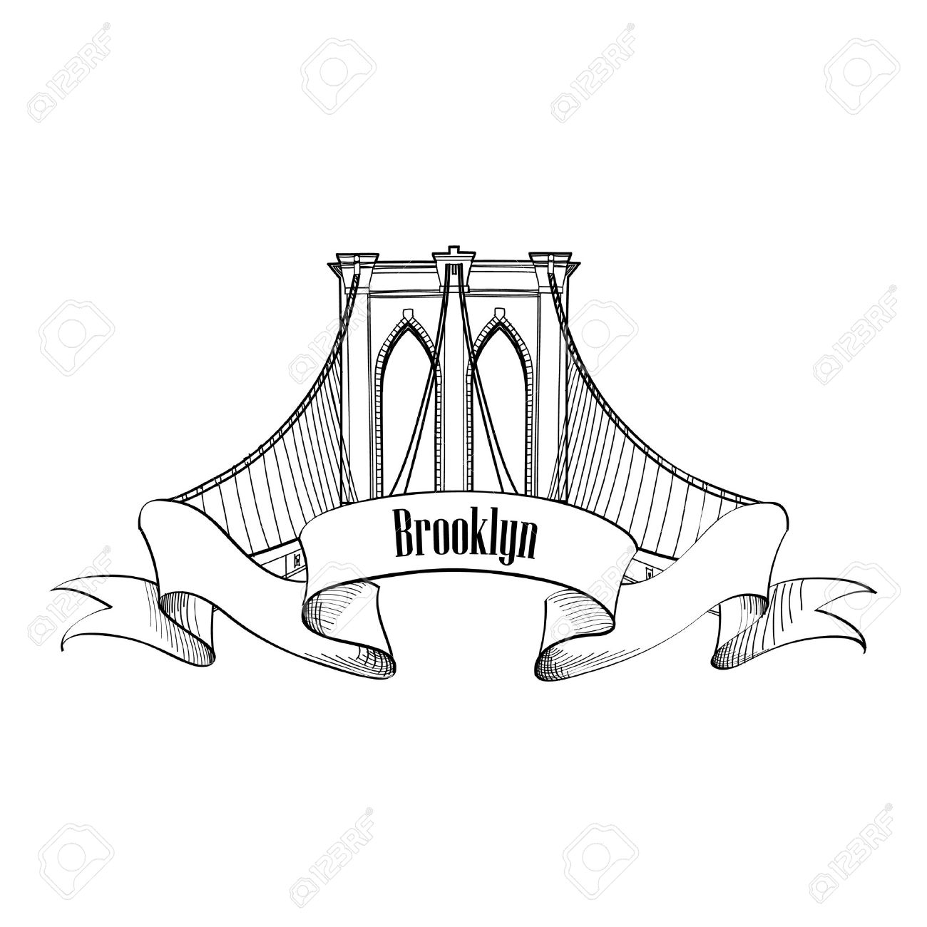 1300x1300 Bridge Drawing Cartoon For Free Download - Golden Gate Bridge Cartoon Drawing