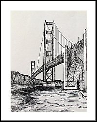 199x250 golden gate bridge drawing - Golden Gate Bridge Drawing