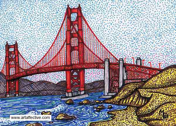 600x431 golden gate bridge san francisco - Golden Gate Bridge Drawing