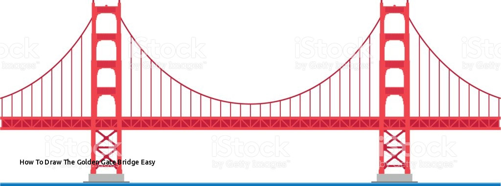 35+ Ideas For Simple Golden Gate Bridge Drawing Easy | Pink Gun Club