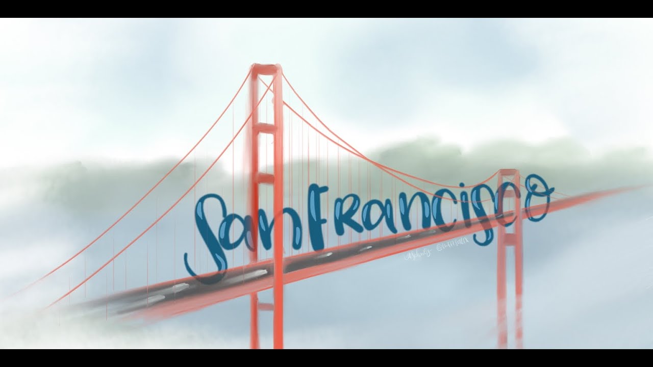 1280x720 drawing the 'golden gate bridge' san francisco - Golden Gate Bridge Drawing