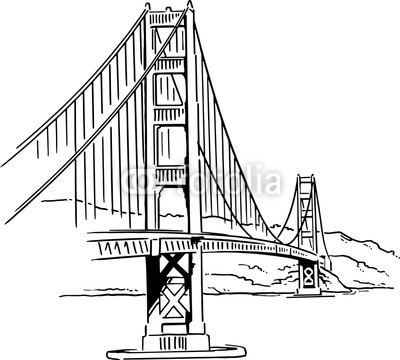 400x360 golden gate bridge vector drawing buy photos ap images - Golden Gate Bridge Drawing Clip Art
