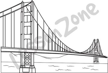 359x243 simple golden gate bridge clipart clip art images - Golden Gate Bridge Drawing Clip Art