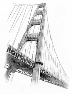 236x308 Golden Gate Bridge Drawing - Golden Gate Bridge Drawing Step By Step