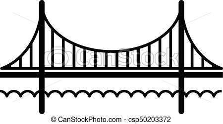 Golden Gate Bridge Line Drawing at PaintingValley.com | Explore ...