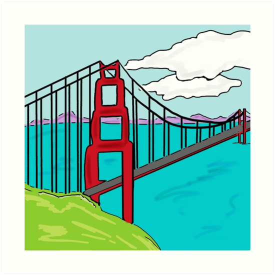 Golden Gate Drawing at PaintingValley.com | Explore collection of ...