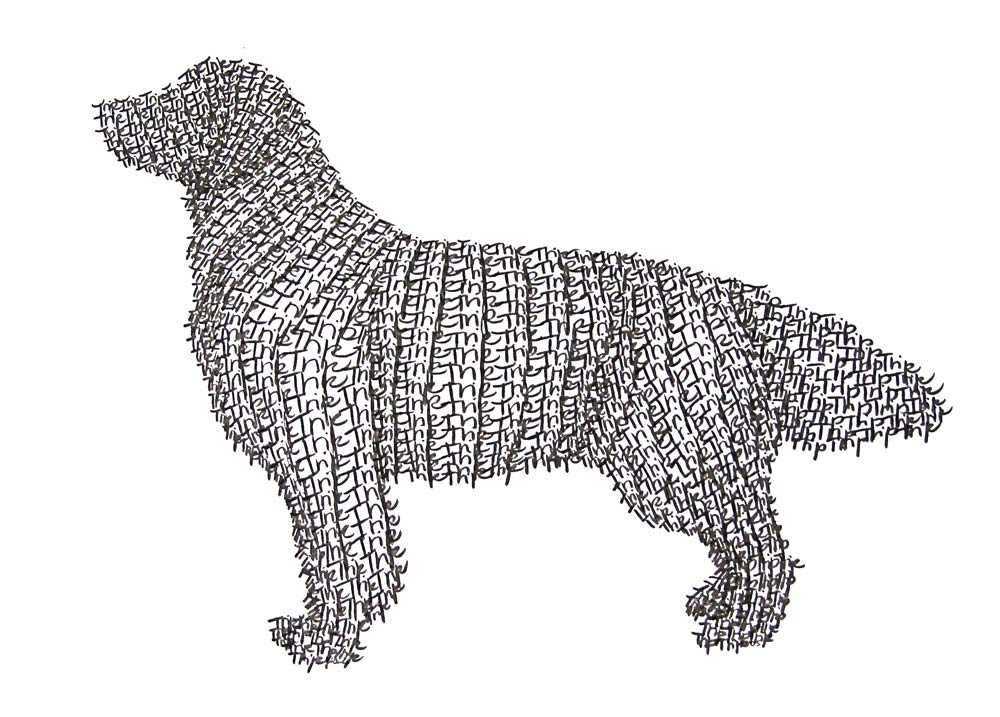 1000x717 Anti Art Pets Line Drawings Of Dogs And Cats - Golden Retriever Line Drawing