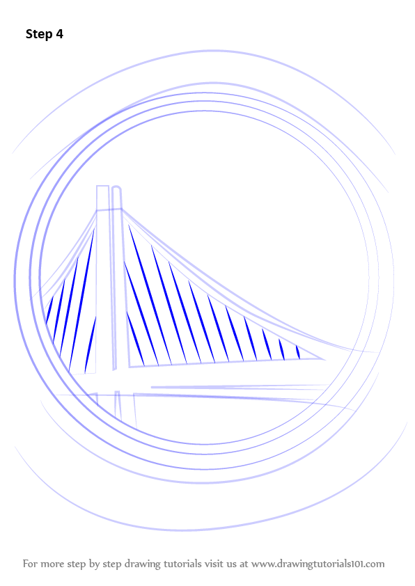 596x842 Learn How To Draw Golden State Warriors Logo - Golden State Warriors Drawing