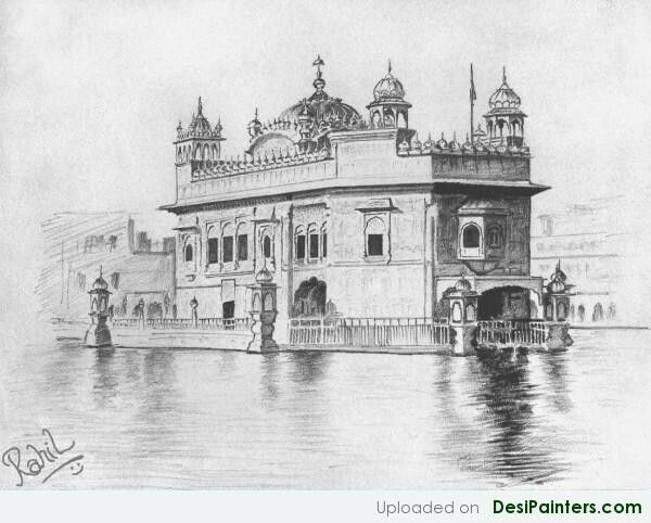 Golden Temple Drawing at PaintingValley.com | Explore collection of ...