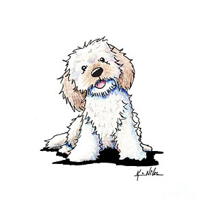 300x300 goldendoodle drawings fine art america - Goldendoodle Drawing