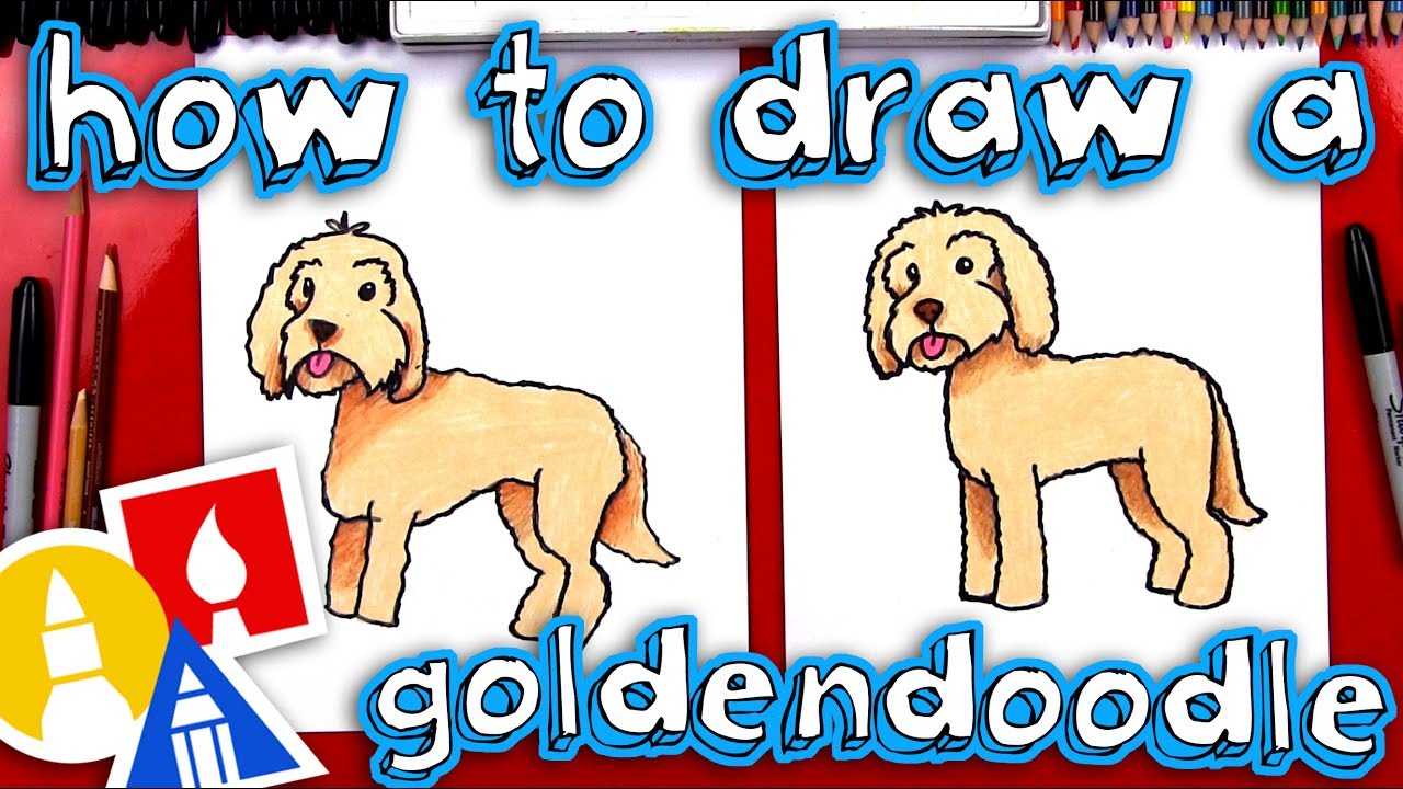 1280x720 how to draw a goldendoodle - Goldendoodle Drawing