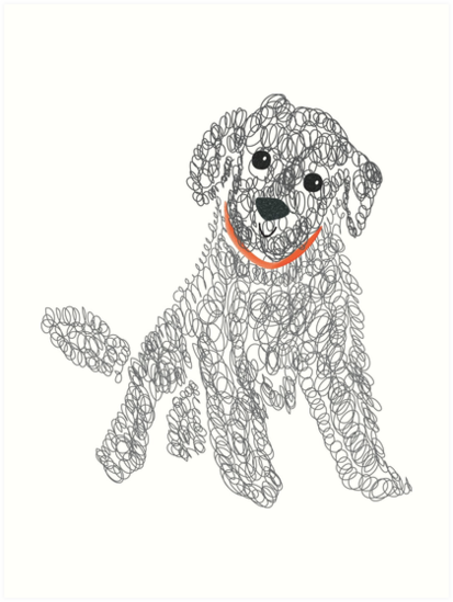 413x549 labradoodle doodle - Goldendoodle Drawing