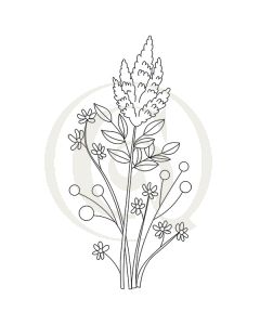 240x300 other flowers svgdxf drawing craft genesis - Goldenrod Flower Drawing
