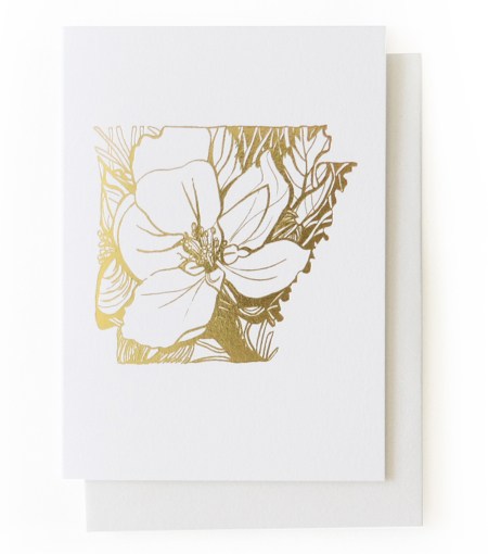 450x510 kentucky goldenrod gold foil card thimblepress - Goldenrod Flower Drawing