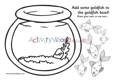 460x325 goldfish bowl activity printable - Goldfish Bowl Drawing