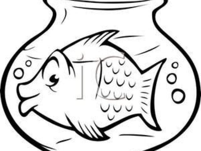640x480 goldfish clipart bowl drawing - Goldfish Bowl Drawing