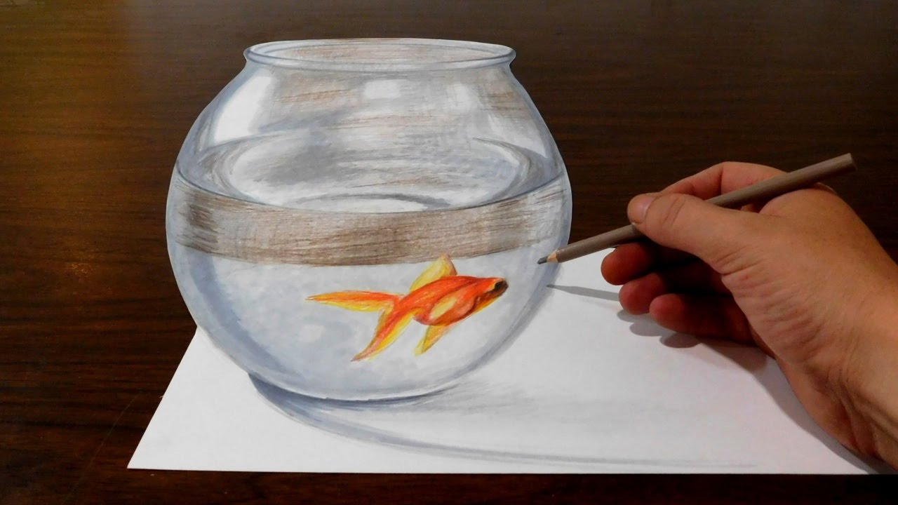 1280x720 drawing a goldfish bowl - Goldfish Bowl Drawing