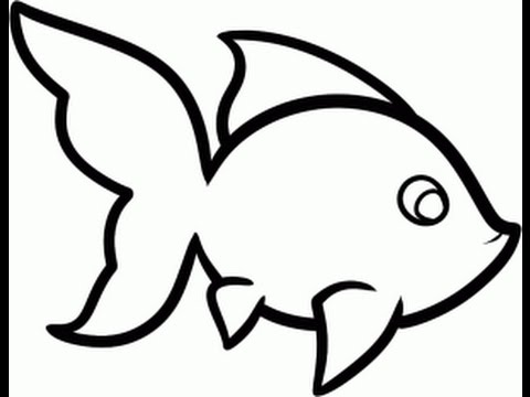 480x360 how to draw a goldfish - Goldfish Drawing