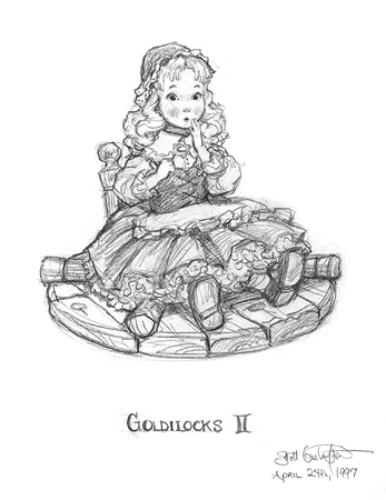 347x450 goldilocks and the broken chair scott gustafson - Goldilocks Drawing