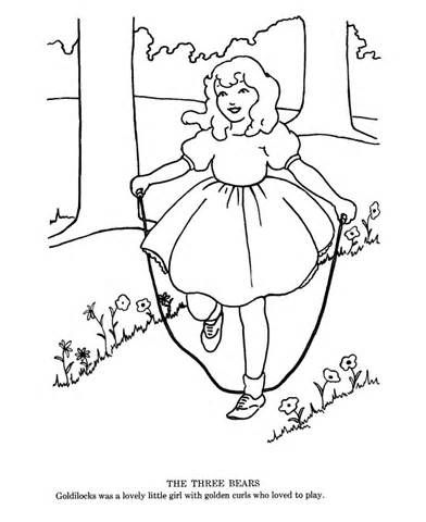 392x480 goldilocks and three bears coloring pages sketch template fairy - Goldilocks Drawing
