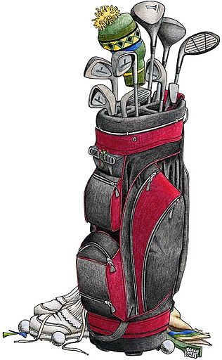 316x512 golf bag stained glass hobbies and occupations golf, golf - Golf Bag Drawing