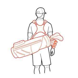 327x327 how to carry your carry bag - Golf Bag Drawing