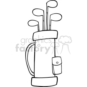 300x300 royalty free rf copyright safe golf bag clipart royalty free - Golf Bag Drawing