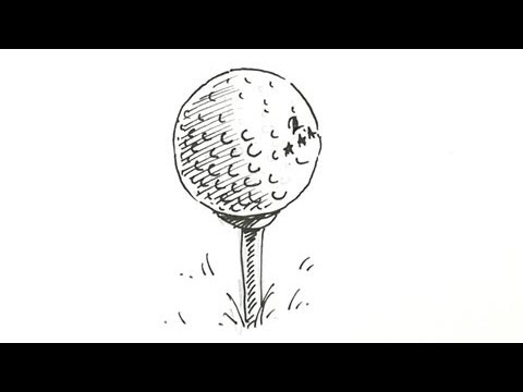480x360 How To Draw A Golf Ball Real Easy - Golf Ball Drawing