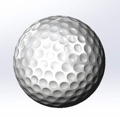 401x390 Solidworks Part Reviewer Golf Ball - Golf Ball Drawing