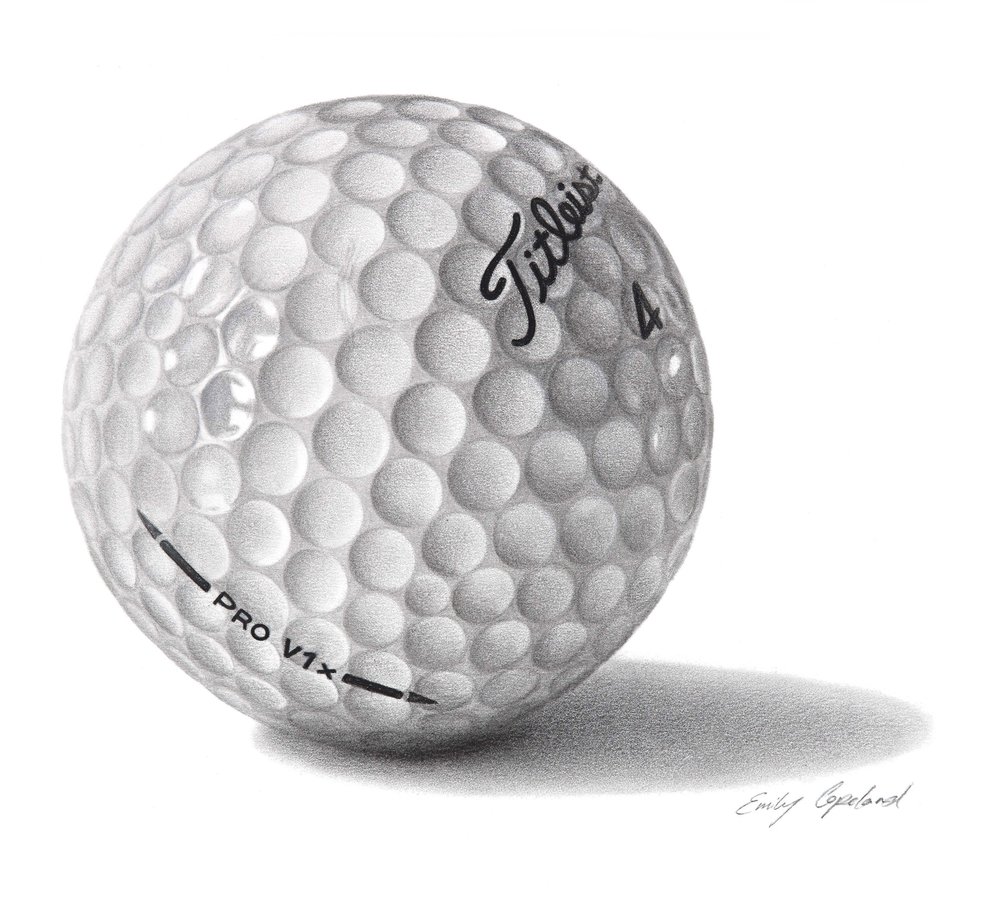 How To Draw The Golf Ball Instructions