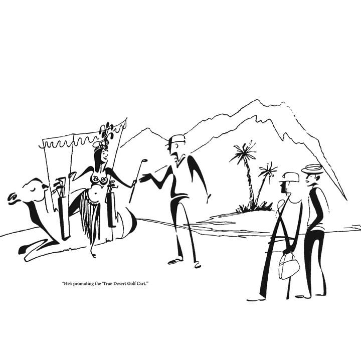 720x720 rovinsky's palm springs cartoon prints - Golf Cart Cartoon Drawing
