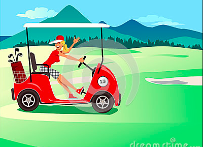 400x289 golf cart journals - Golf Cart Cartoon Drawing