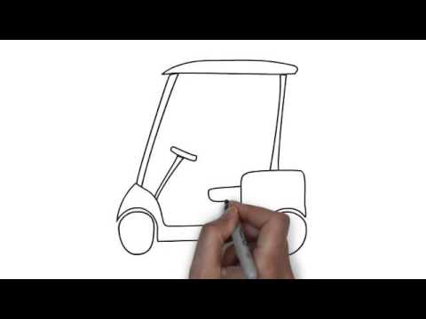 480x360 learn to draw a golf cart in seconds - Golf Cart Cartoon Drawing