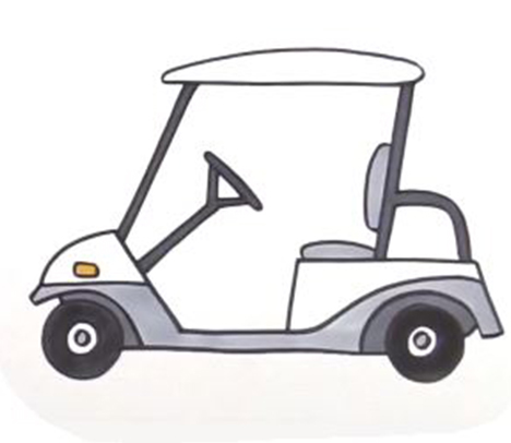 Golf Cart Drawing at PaintingValley.com | Explore collection of Golf ...