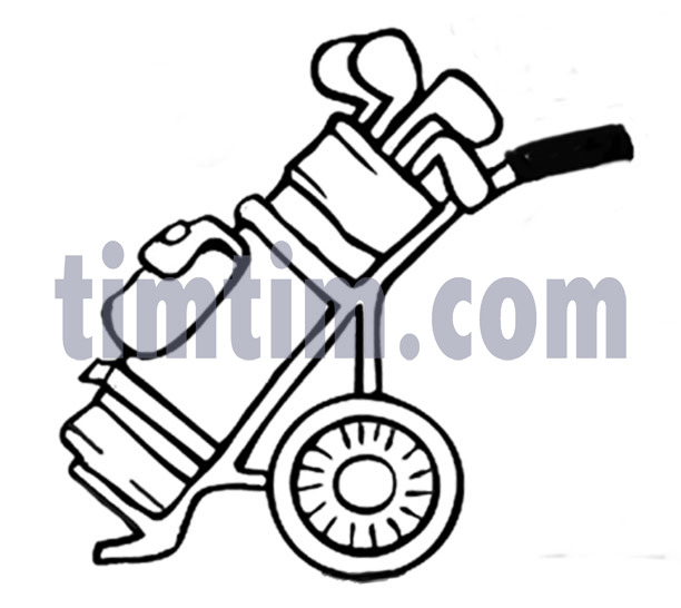 612x546 Free Drawing Of A Golf Cart From The Category Sports - Golf Cart Drawing