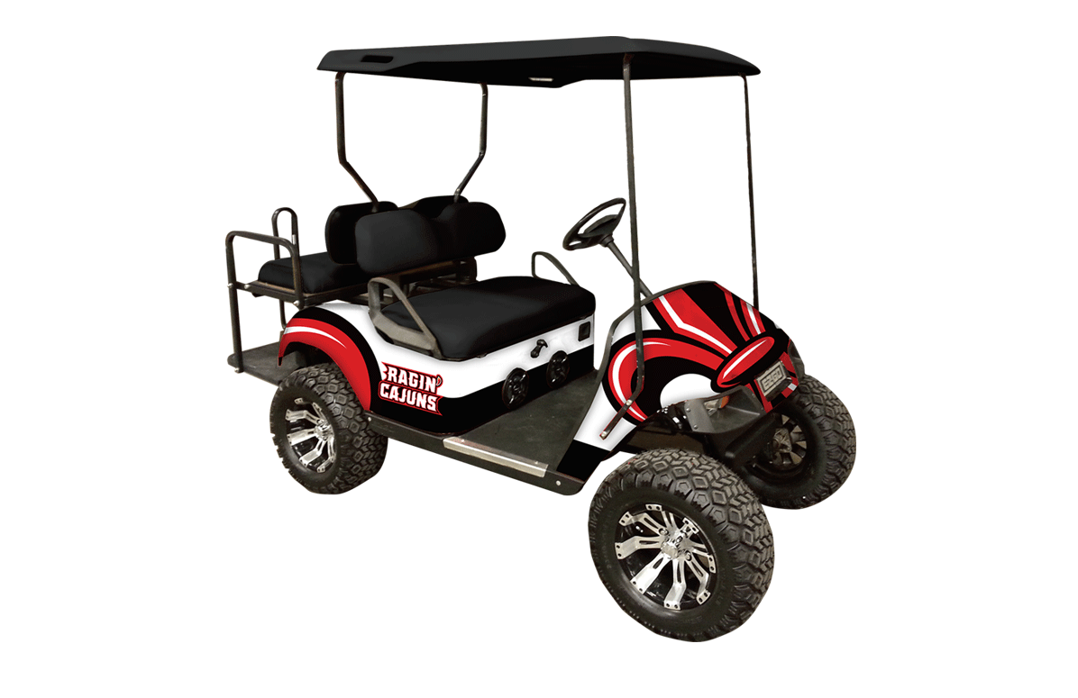 1196x775 Ragin' Cajuns Themed Golf Cart Raffle Drawing Planned University - Golf Cart Drawing