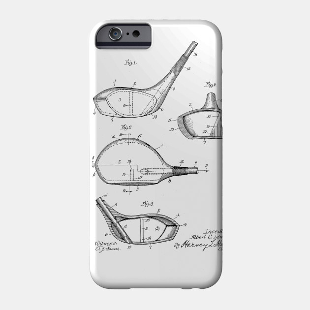630x630 Golf Club Vintage Patent Hand Drawing - Golf Club Drawing