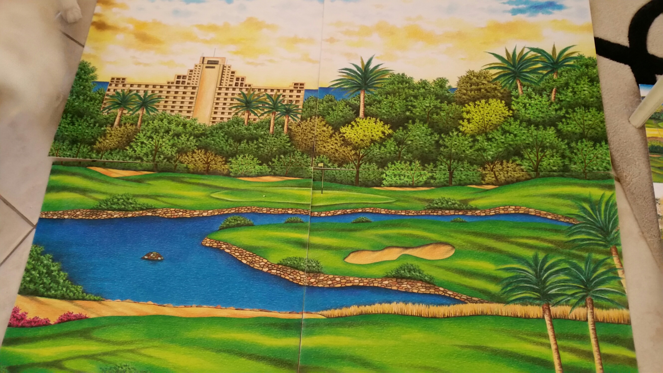 Golf Course Drawing at PaintingValley.com | Explore collection of Golf