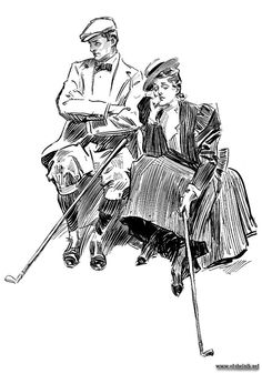 236x337 best vintage golf drawings images golf drawing, vintage golf - Golf Drawings