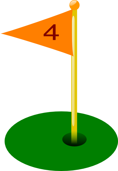 408x591 golf flag clip art - Golf Flag Drawing