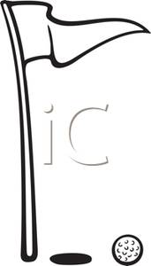 171x300 golf flag clipart - Golf Flag Drawing