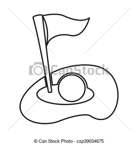 450x470 huge collection of 'golf flag drawing' download more than - Golf Flag Drawing