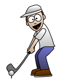 250x332 Drawing A Cartoon Golfer - Golf Player Drawing