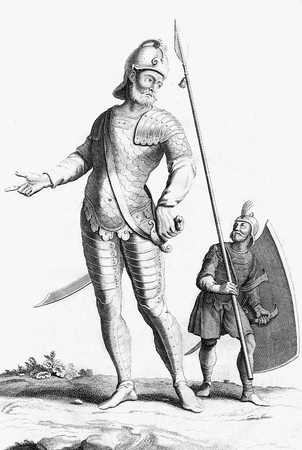 605x900 the giant goliath who, despite drawing - Goliath Drawing