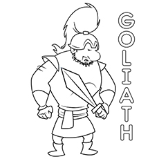 230x230 top 'david and goliath' coloring pages for your little ones - Goliath Drawing