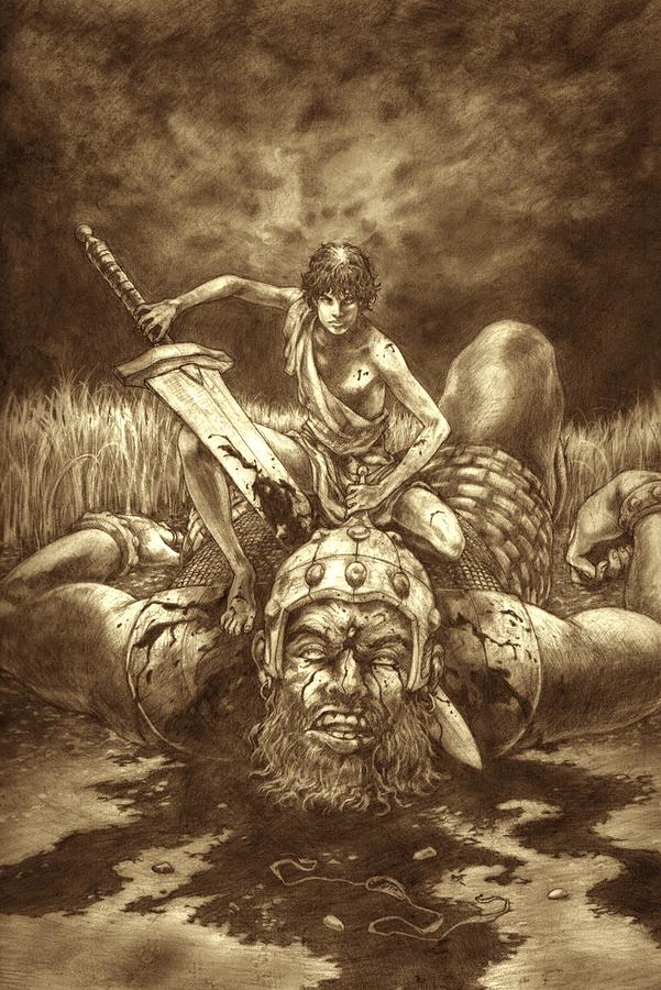 601x900 david and goliath drawing - Goliath Drawing
