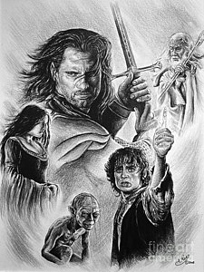 225x300 Gollum Drawings Fine Art America - Gollum Drawing